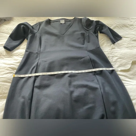 Persona by Marina Rinaldi Navy V-Neck Midi Dress XL - Picture 14 of 14